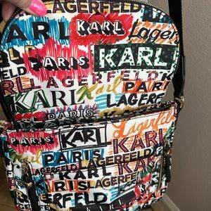 NWOT Karl Lagerfeld MulticolorMesssger bag.